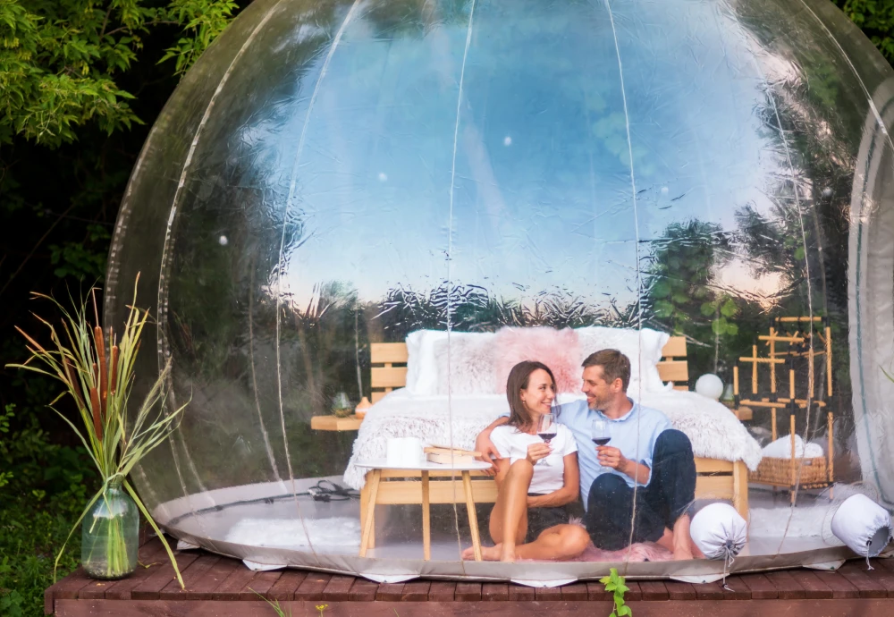 night sky bubble tent